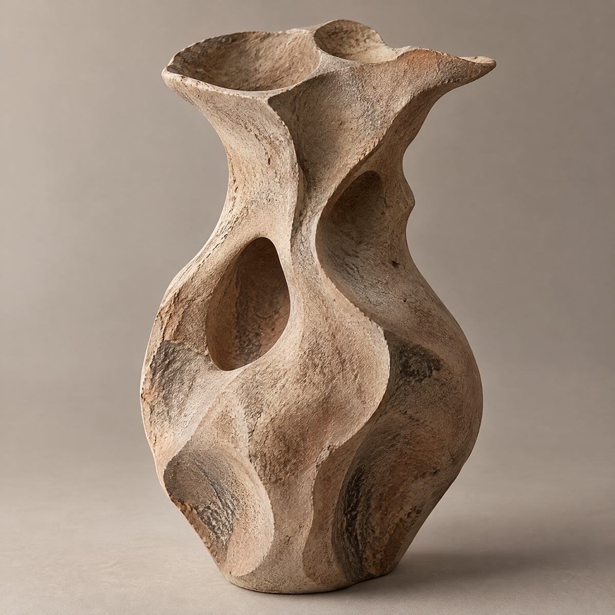 livorr® Sculptural Beauty Vase — clean studio view of the full organic sculptural silhouette